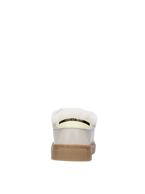 Sneakers in pelle,camoscio ed ecopelliccia PRO 01 JECT | P1LW GFGRIGIO AVORIO